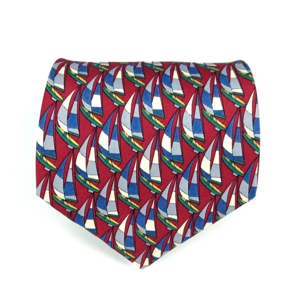 Utopia Men's Tie Handmade Colorful Sailboat Boat Nautical Novelty Necktie 56